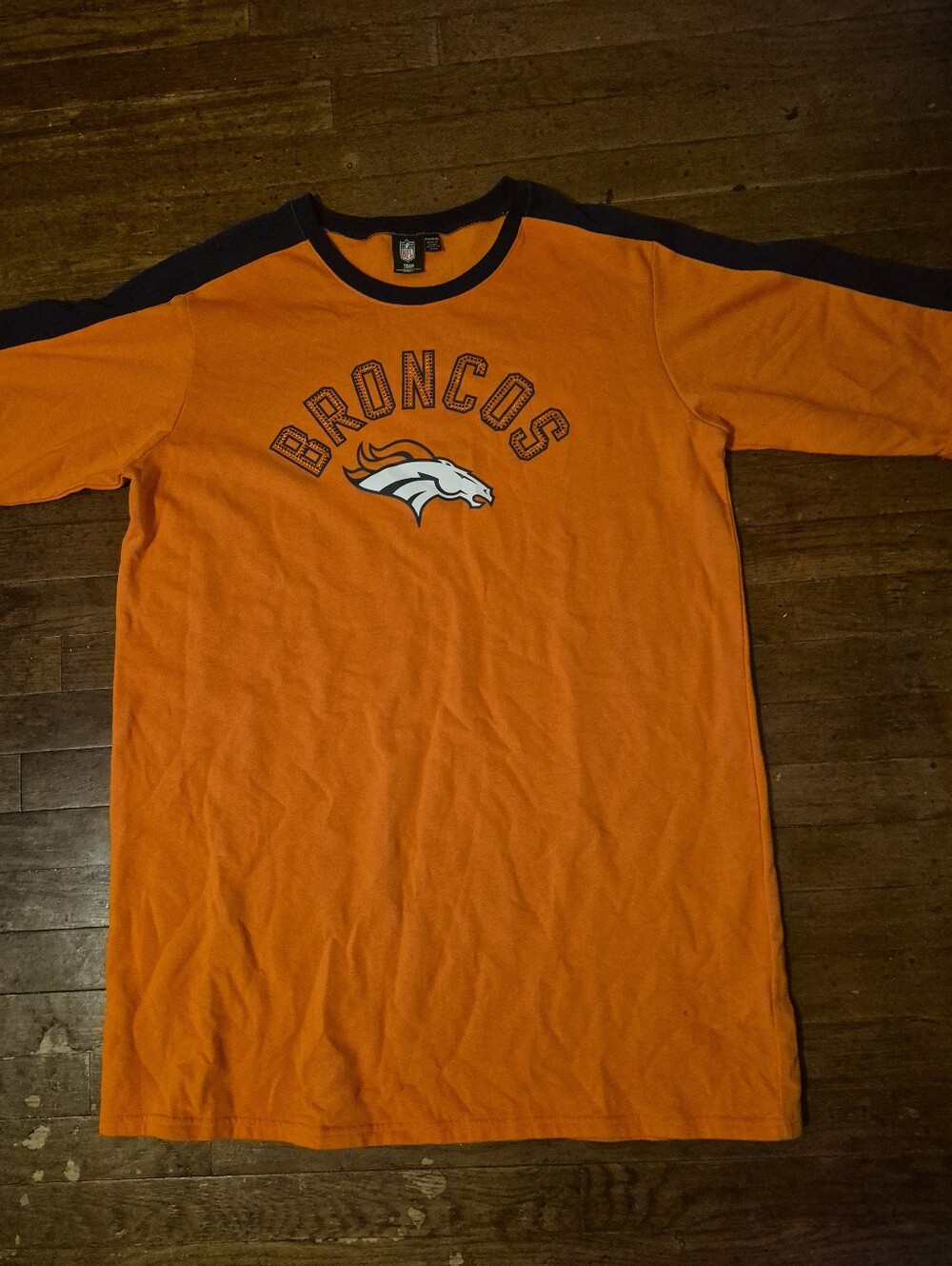 Denver Broncos Orange Short-Sleeve Team Shirt Mens Sz 2XL NFL Team Apparel